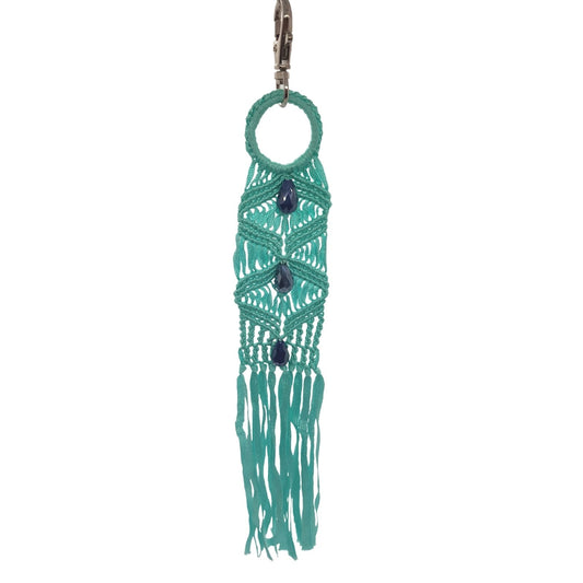 Porte Clés / Bijou de sac MACRAME - Lama Loco