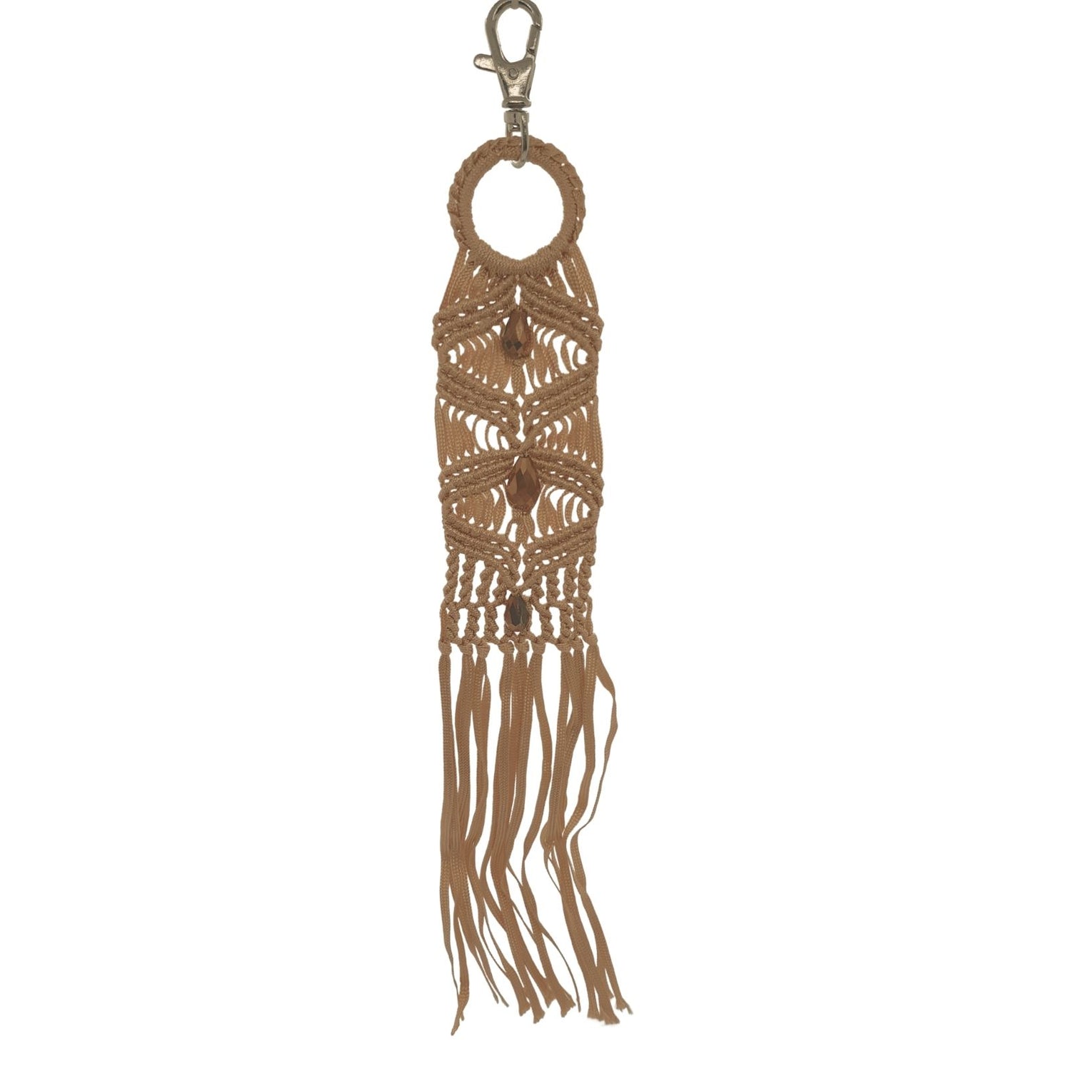 Porte Clés / Bijou de sac MACRAME - Lama Loco