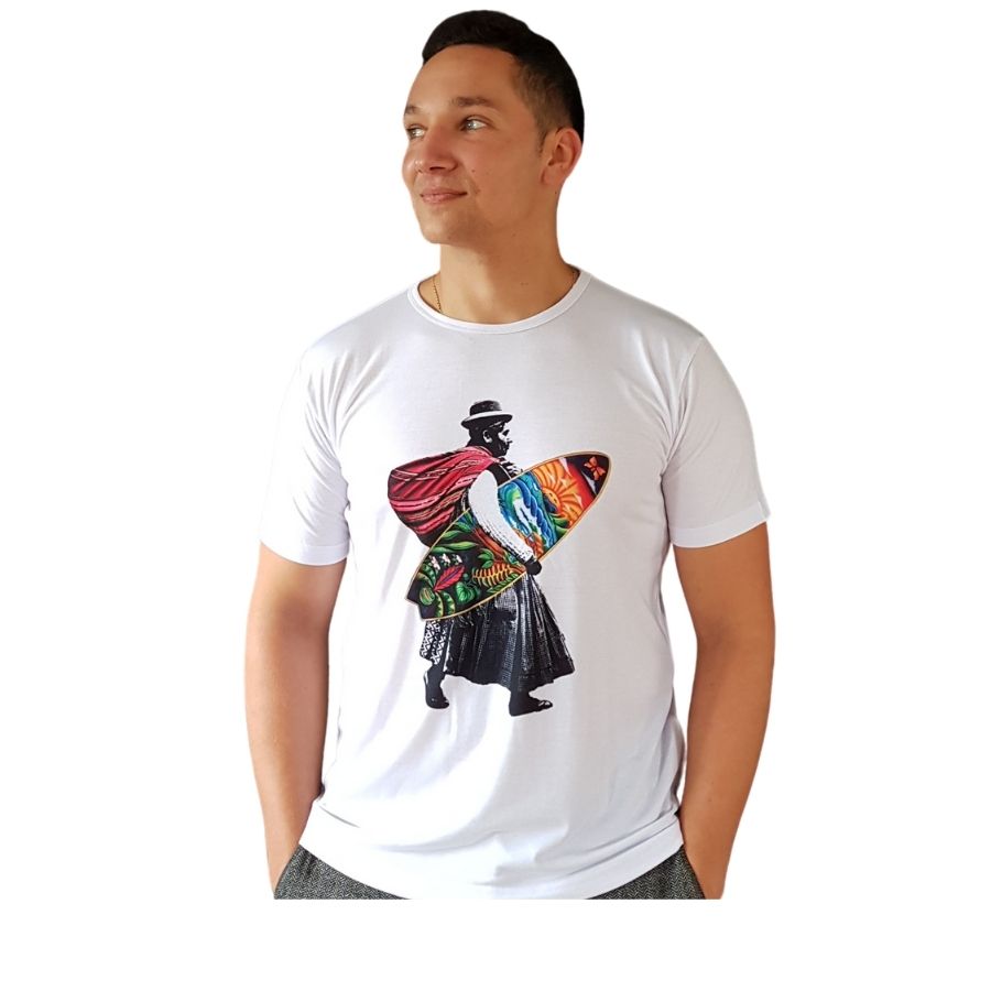 T-shirt CHOLITA SURF - Lama Loco