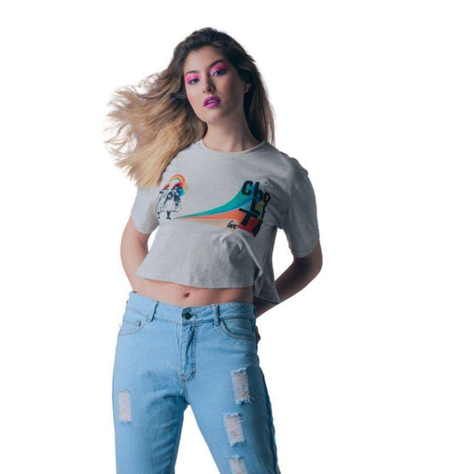 Crop top CHOLITA LOVE - Lama Loco